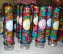 Tubete com MMs 