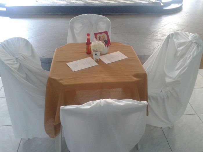 Mesa dos convidados