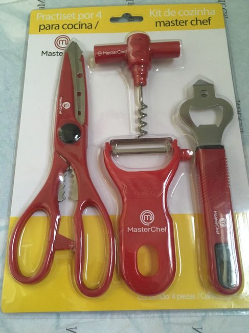 tesoura de cozinha, descascador, sala rolhas e abridor de garrafas - prima 4