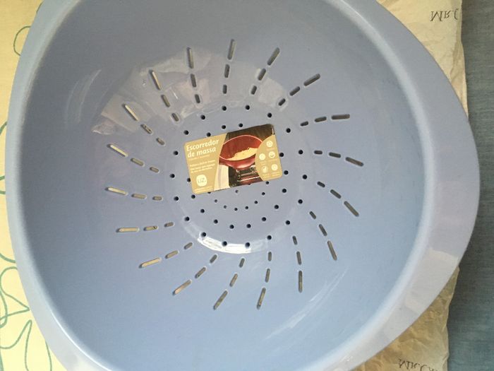 Lava e seca macarrão