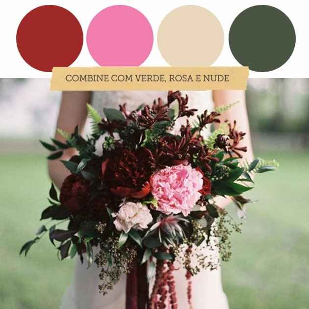 Marsala com rosa