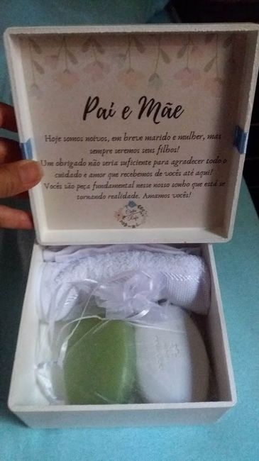 Caixa Pais dos noivos