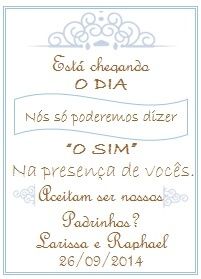 Convite para padrinhos