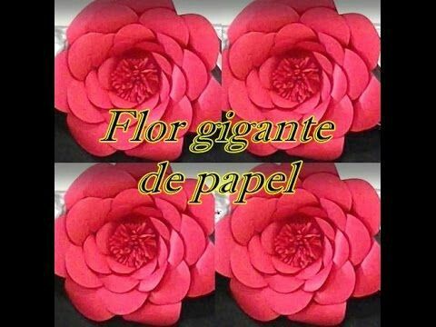 Flor gigante de papel - 1