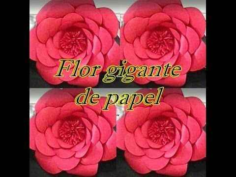 Flor gigante de papel - 1