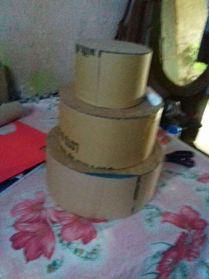 Resultado bolo fake papelão e eva - 1