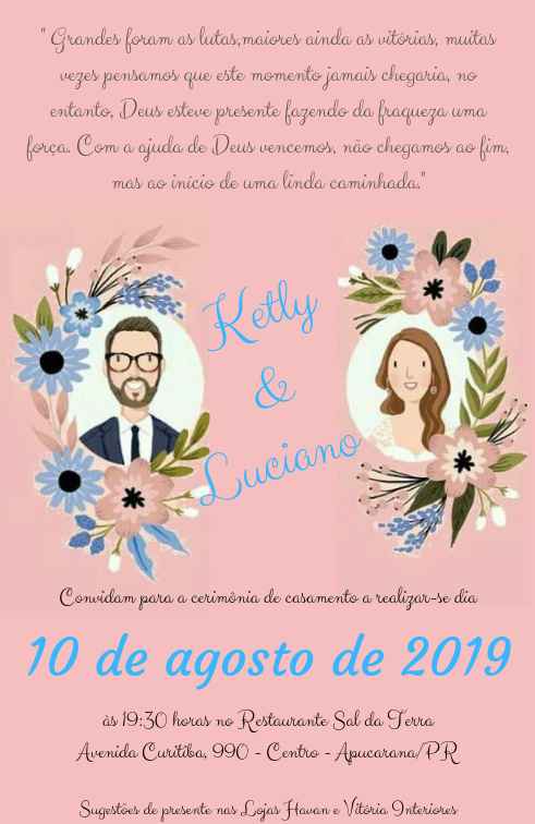 Convite dos convidados