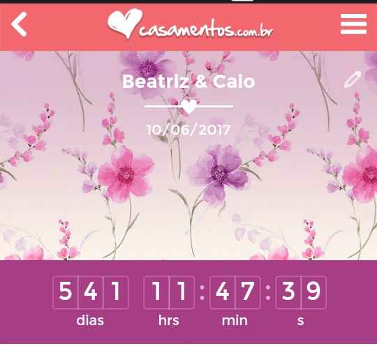 Quanto tempo falta para o seu grande dia ?? - 1
