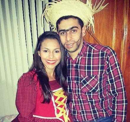 Festa junina da família.