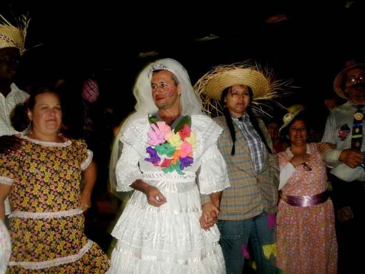 Festa junina da família.