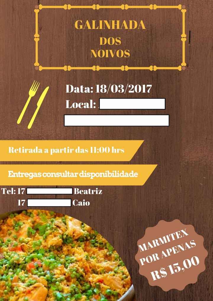 Olha eu mesma faço folders para divulgar nossos marmitex