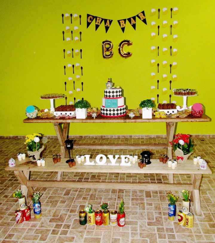 Decoração toda feita por mim e uma madrinha