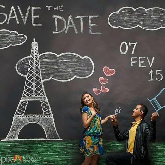 Meu save the date com giz :) - 1
