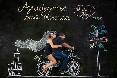 Meu save the date com giz :) - 2