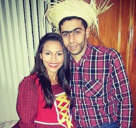 Festa junina da família.
