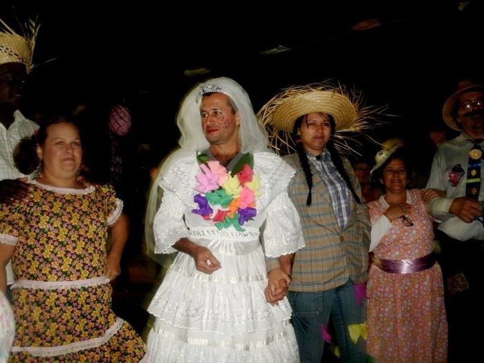Festa junina da família.
