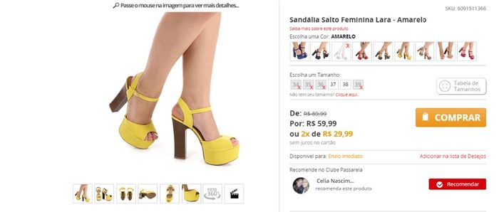 Sandálias Marca LARA