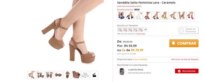 Sandálias Marca LARA
