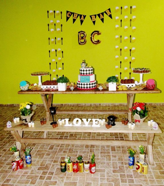 Decoração toda feita por mim e uma madrinha