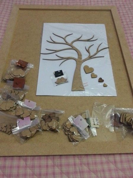 DIY - Árvore de assinatura - MDF 