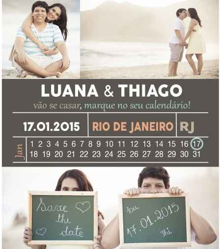 Save the date - Luana e Thiago