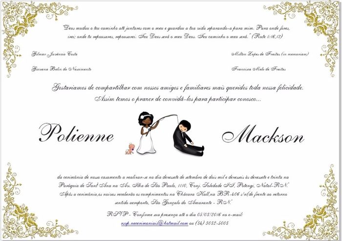 Convite casamento
