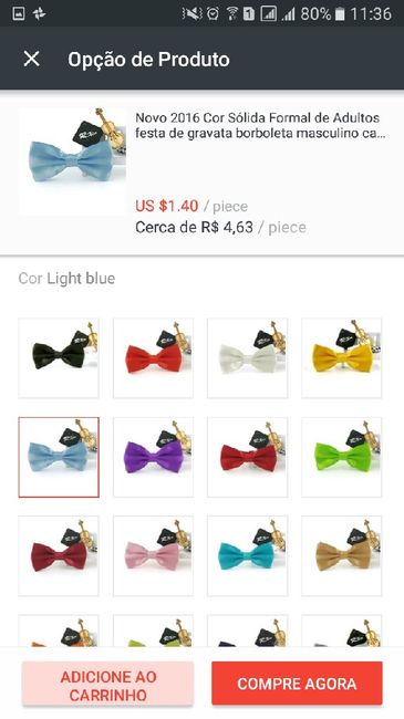 Alguém que tenha comprado gravata azul no aliexpress - 2