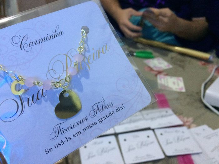 Uma das lembrancinhas das madrinhas - 4