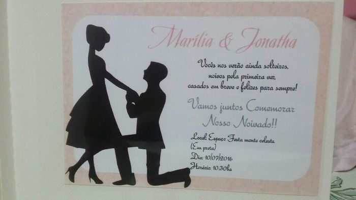 Meu convite de noivado - 1
