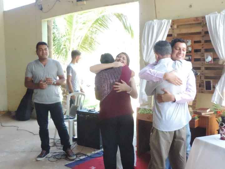 Oh abraço gostoso e valioso dos meus pais!!!