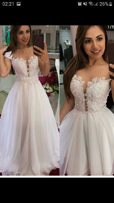 Qual desses vestidos vocês  acham que combina mais com um casamento a noite em local fechado? 6