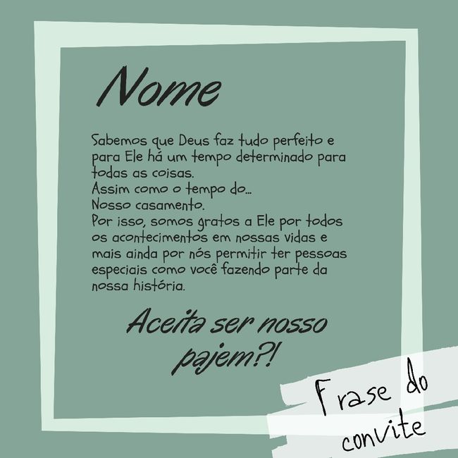 Inspirações para o convite dos pajens adultos!! 4