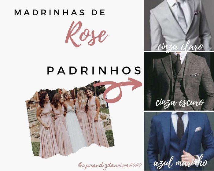 Como escolher a cor do terno dos padrinhos de acordo com a cor do vestido das madrinhas!!! 10