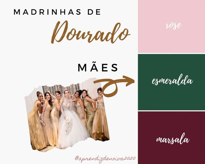Como escolher a cor da Roupa das mães dos noivos de acordo com a cor do vestido das madrinhas!!! 5