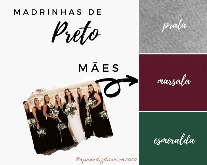 Como escolher a cor da Roupa das mães dos noivos de acordo com a cor do vestido das madrinhas!!! 7
