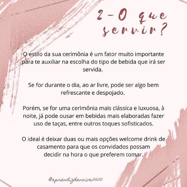 Dicas para welcome Drink!!! 3
