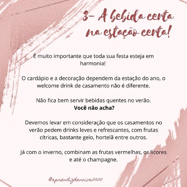 Dicas para welcome Drink!!! 4