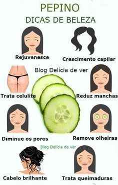 Soube que o Pepino é um ótimo colágeno 