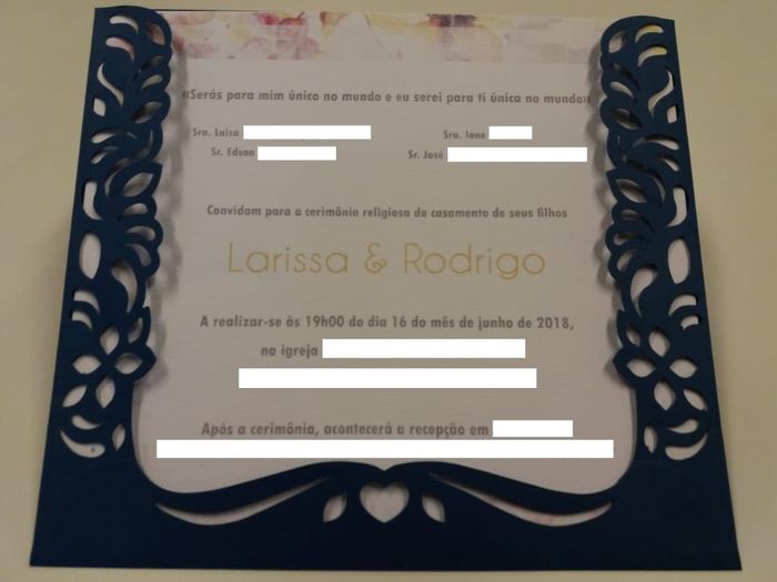 Detalhes do envelope