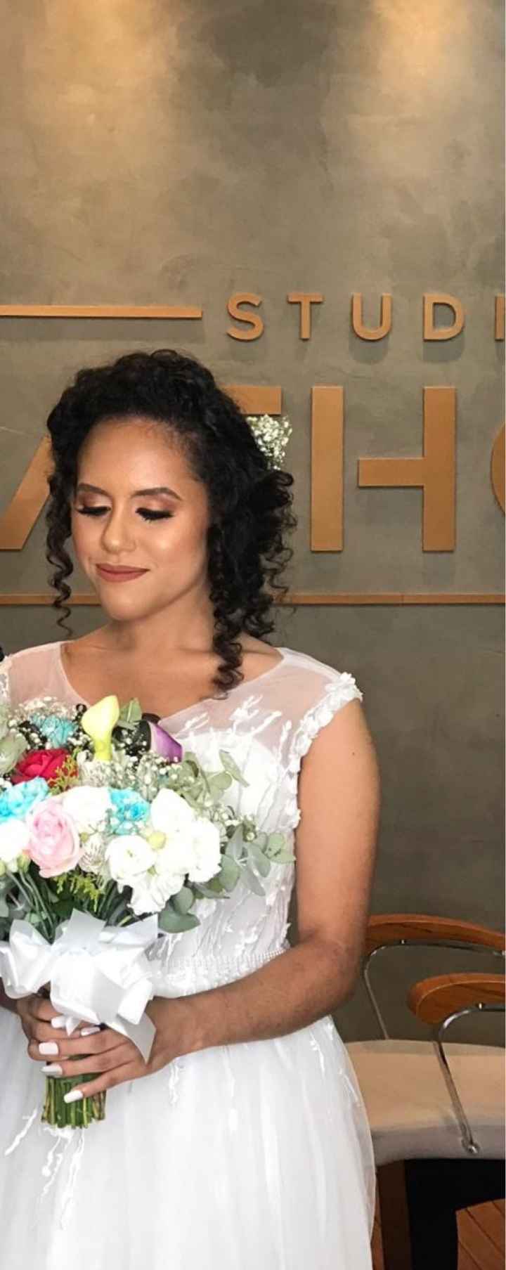 Fiz meu penteado - cabelo cacheado - de casamento - 5