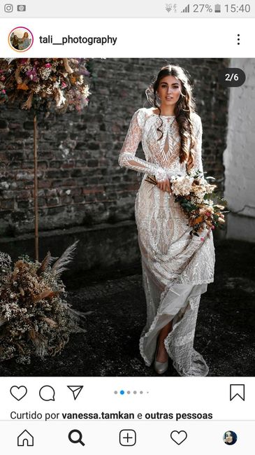 Vestido de noiva manga comprida #vemver - 1