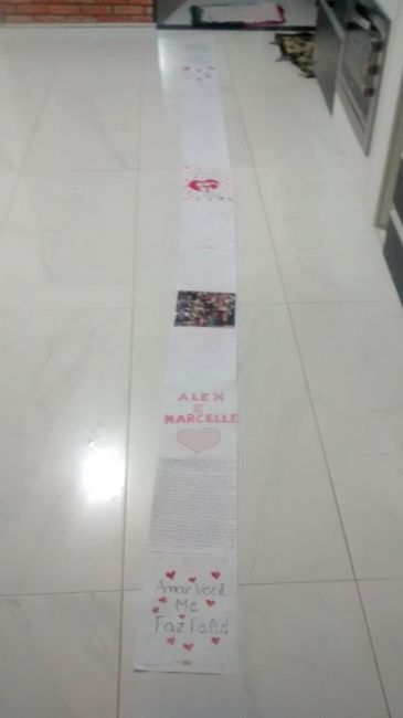 Carta quilométrica - presente criativo - 2