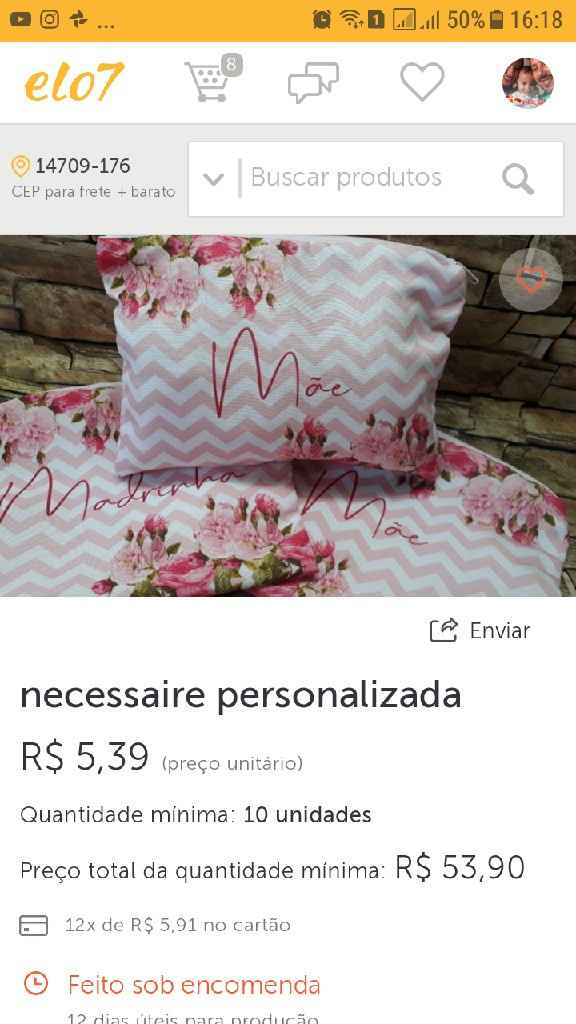 Necessaire super em conta - 2