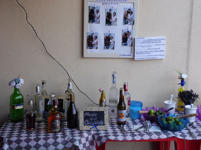 mesa caipirinhas