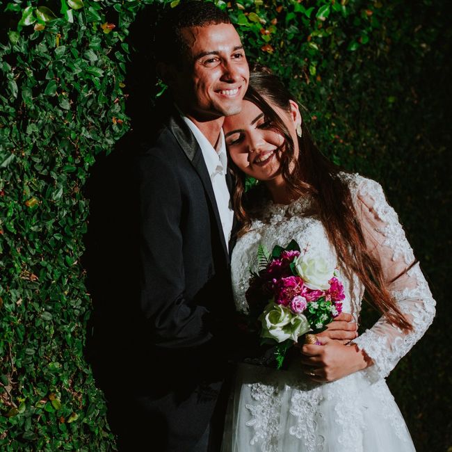 enfim casados, te amo.