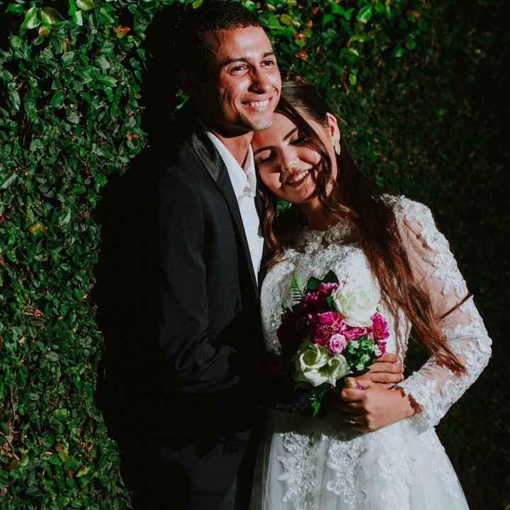 enfim casados, te amo.