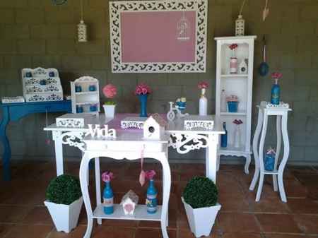 Mesas para o bolo