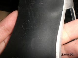 iniciais no sapato