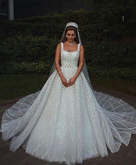 Vestidos de noiva com brilho - 7