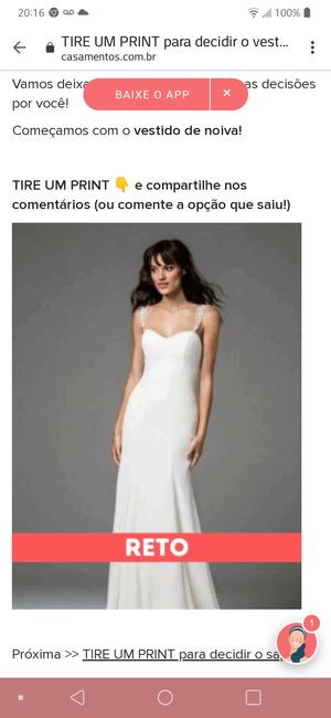 TIRE UM PRINT para decidir o vestido - 1